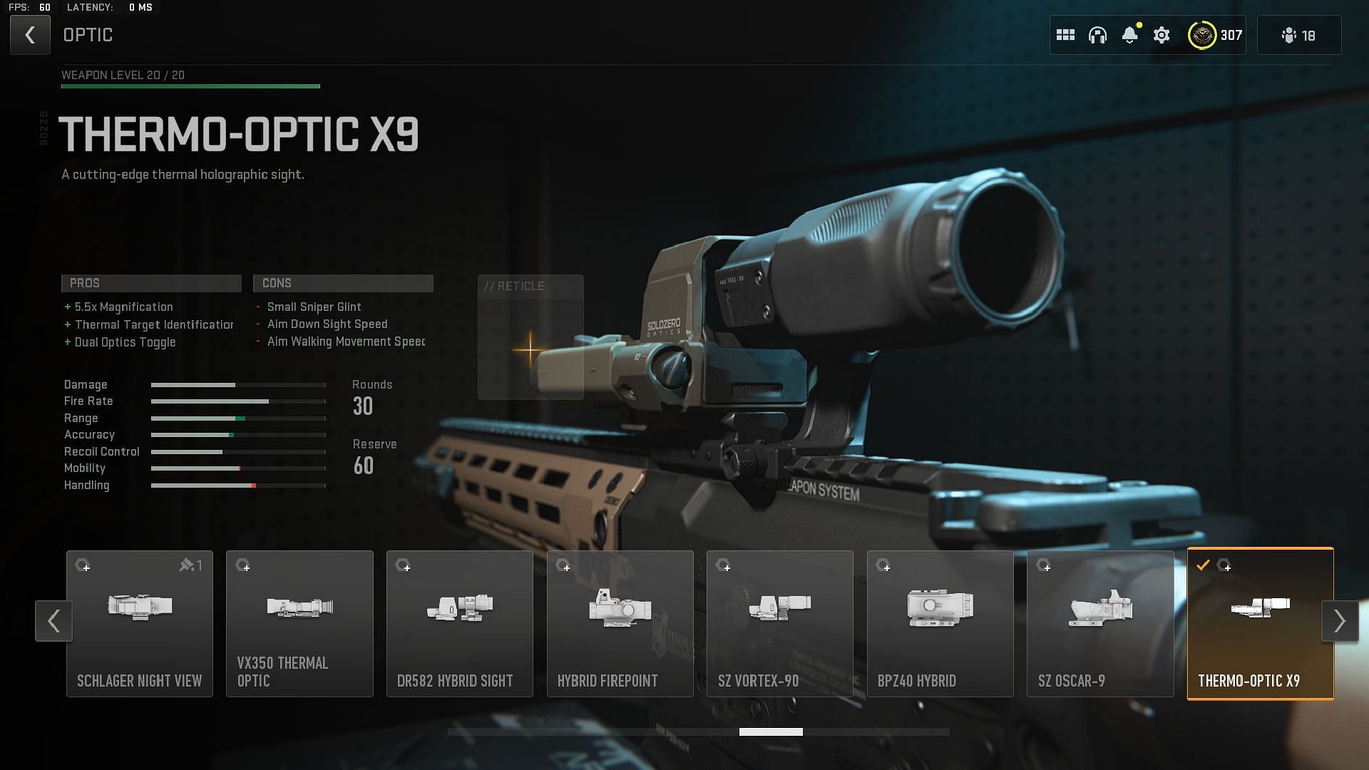 Warzone 2 Thermo-Optic X9 (Image via Activision)