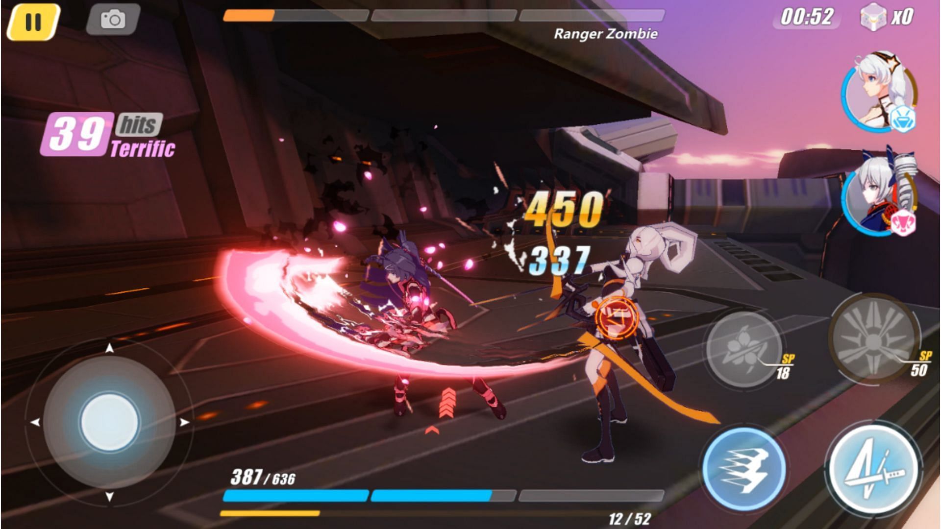 An in-game screenshot of Honkai Impact 3rd gameplay. (Image via miHoYo)