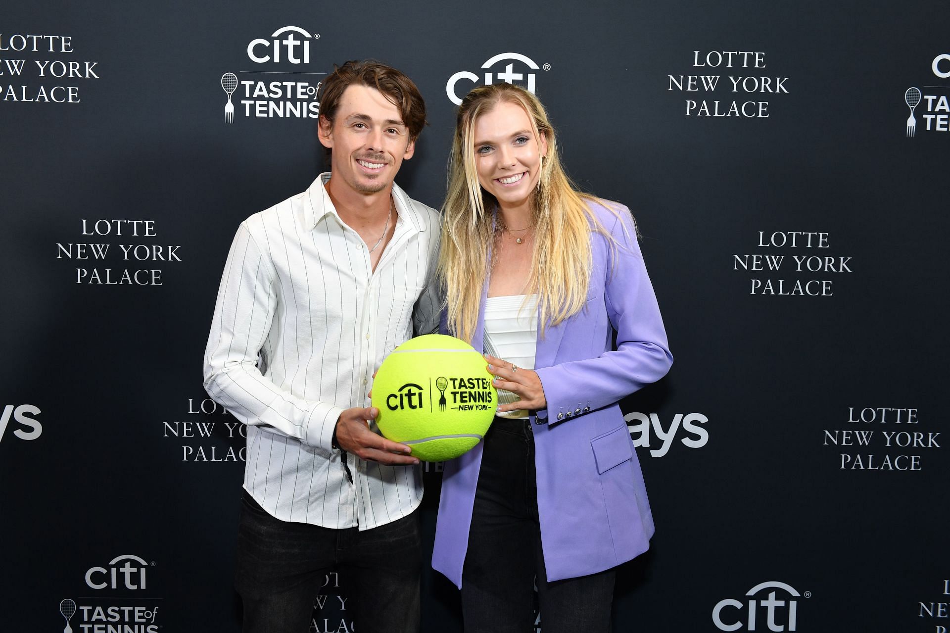 The couple pictured together at Citi Taste of Tennis