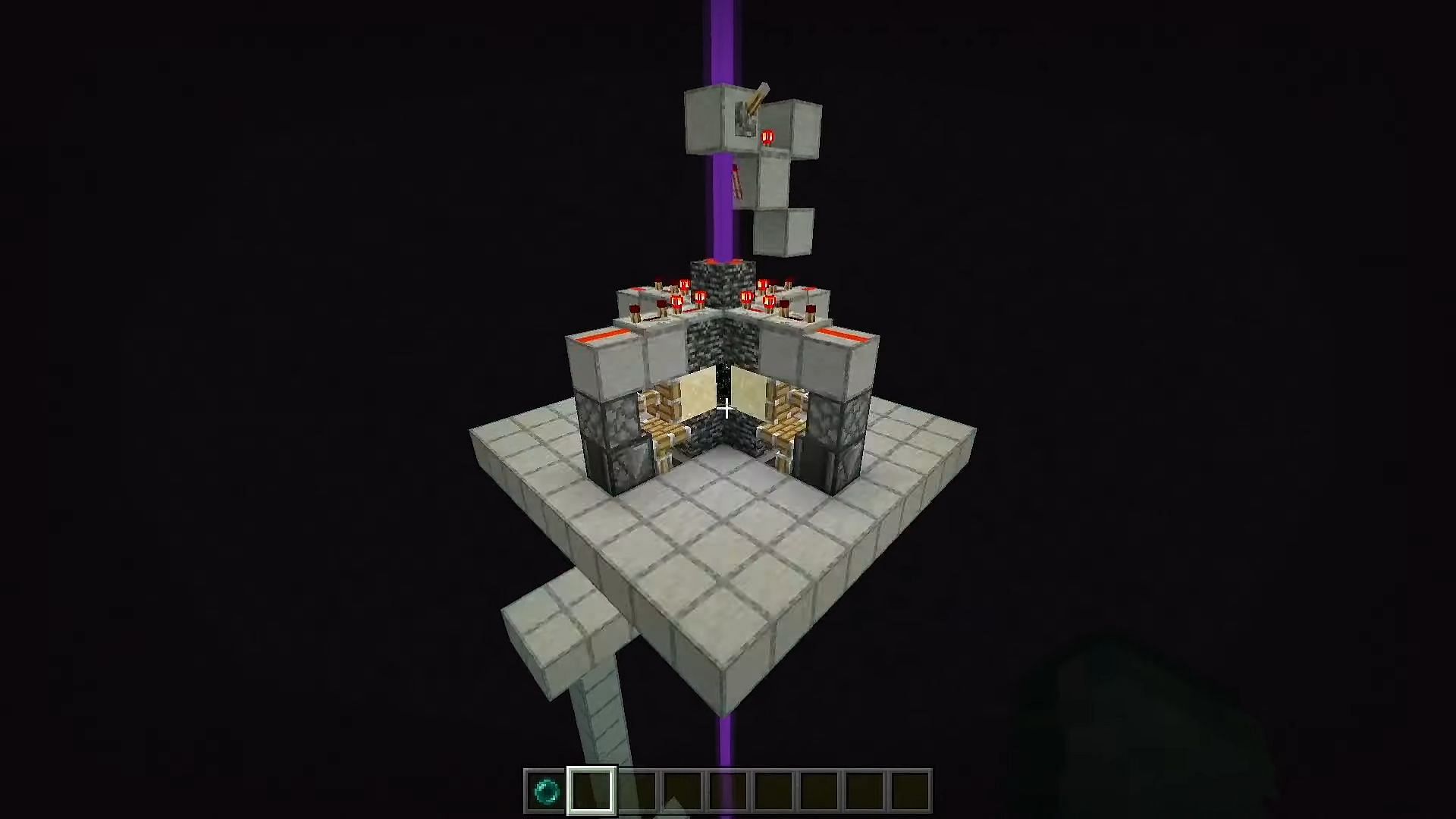 Duping sand blocks can be fantastic for tropical builds and the creation of glass (Image via Hex - Gaming/ YouTube)