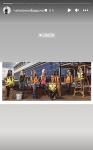 Marketa Vondrousova's Instagram story