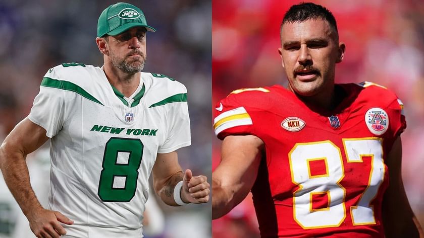 NY Jets QB Aaron Rodgers Takes Shot at 'Mr. Pfizer' Chiefs TE