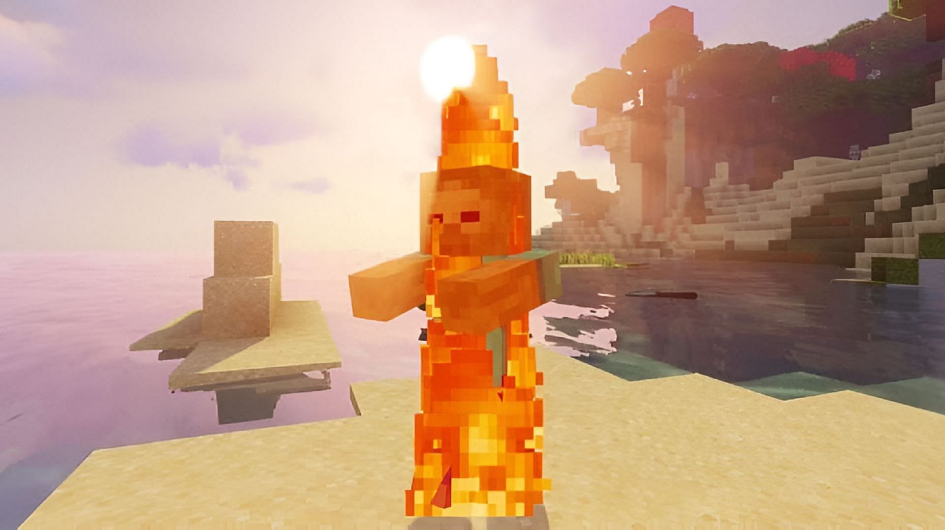 Les zombies et les squelettes sont bien connus pour leur faiblesse à la lumière du soleil (Image via Mojang)