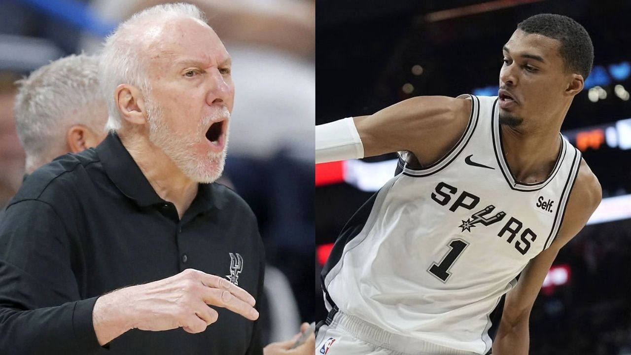 Gregg Popovich and Victor Wembanyama. 