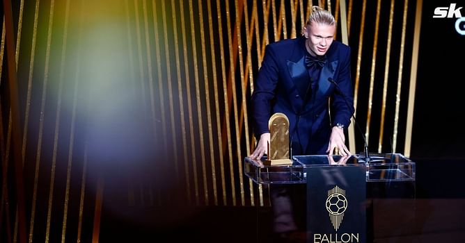 Erling Haaland wins Gerd Muller Trophy at 2023 Ballon d’Or gala