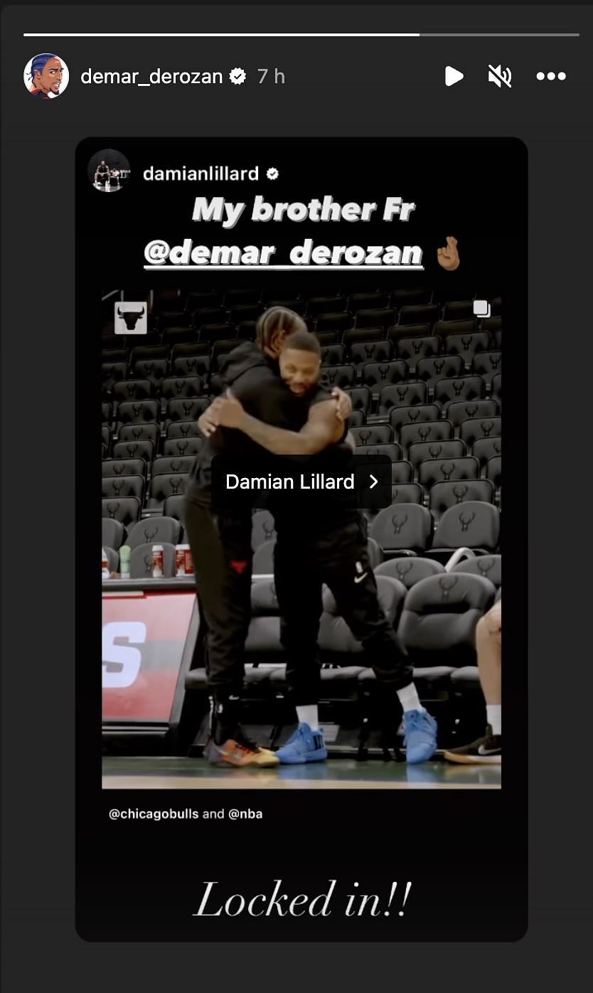 DeMar DeRozan and Damian Lillard share a heartwarming moment (@demarderozan/Instagram)