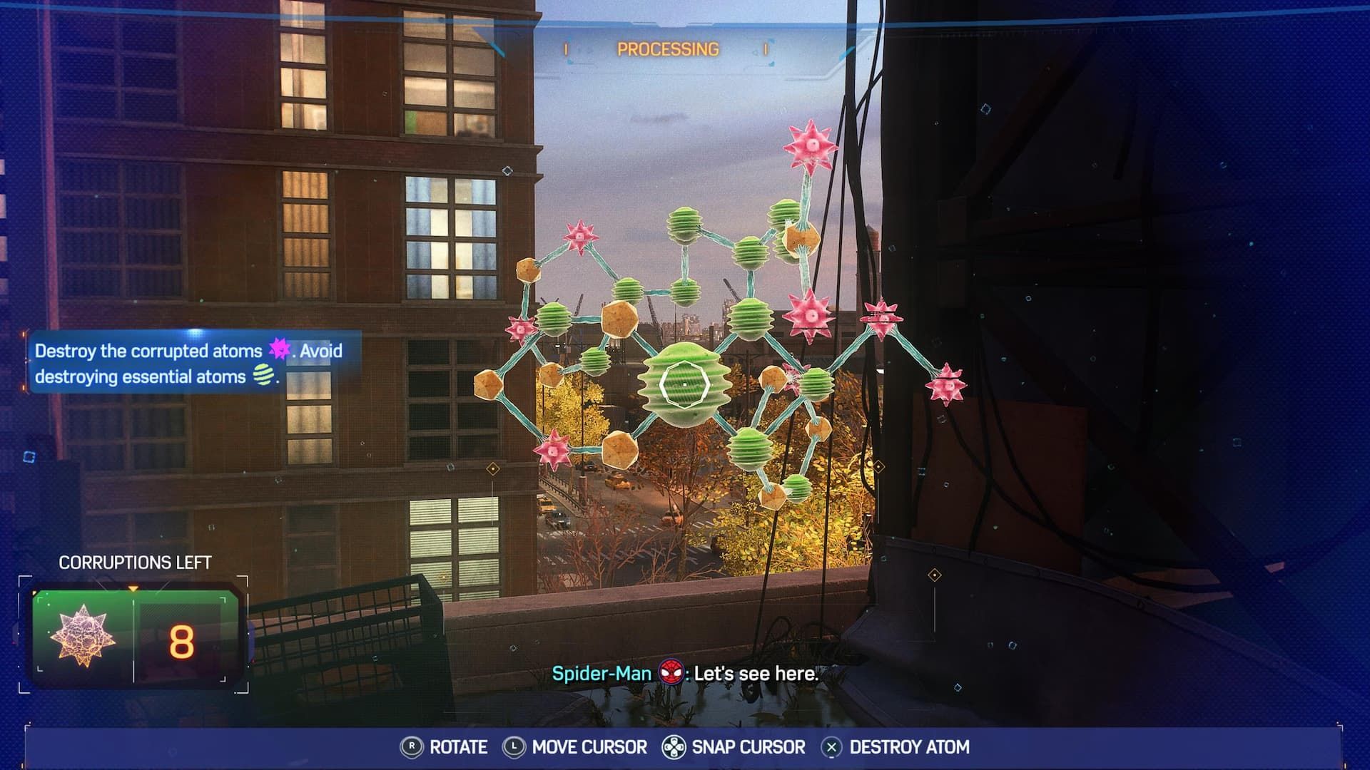 Portside: Plant Science Puzzle 1 (Image via Insomniac Games)