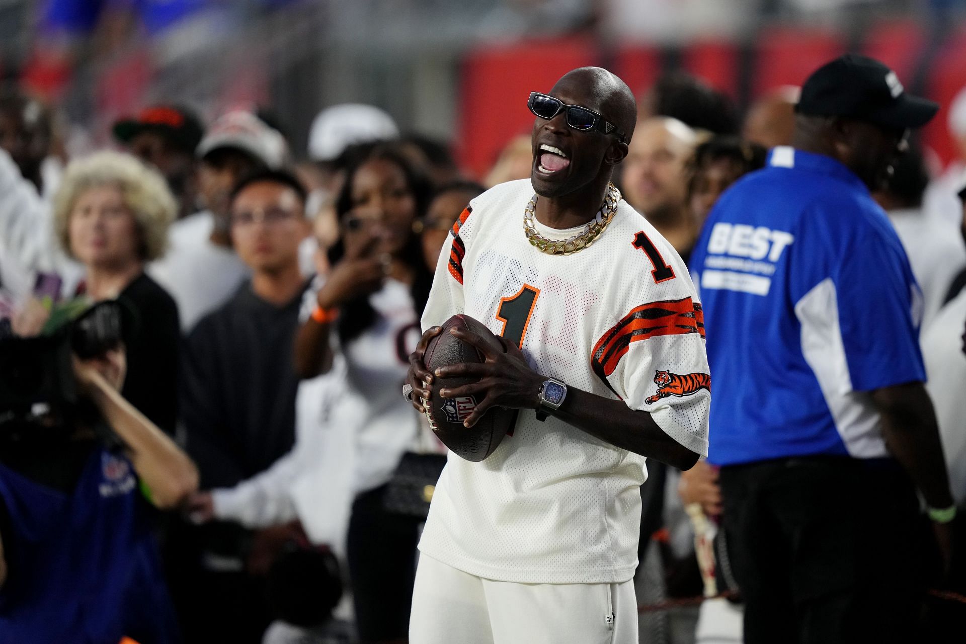 Chad Ocho Cinco during Los Angeles Rams v Cincinnati Bengals