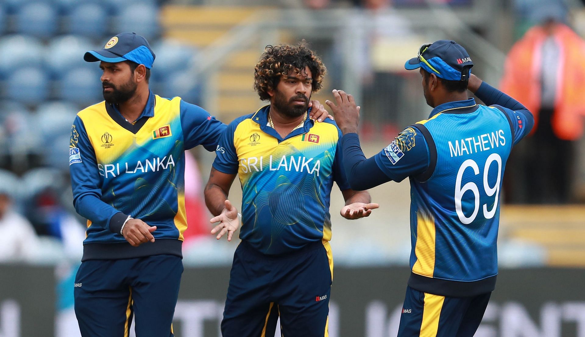Lasith Malinga celebrating during the Afghanistan v Sri Lanka - ICC Cricket World Cup 2019 [Getty Images]