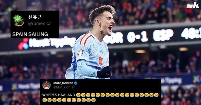 "Comparing Haaland to Mbappe is disrespectful", "Gavi carrying" - Twitter erupts as Spain reach Euro 2024 with Norway win