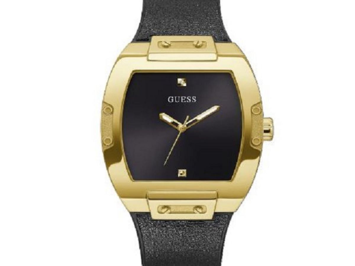 GUESS Men&rsquo;s Phoenix Genuine Leather Analog Watch (Image via Guess website)