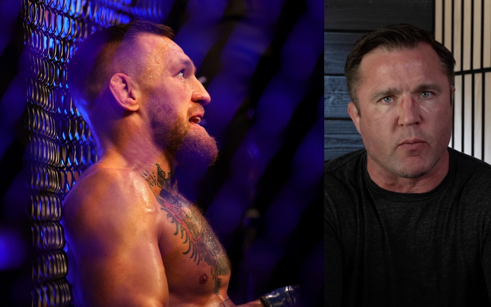 Conor McGregor (left) and Chael Sonnen (right). [via Getty Images and YouTube Chael Sonnen]