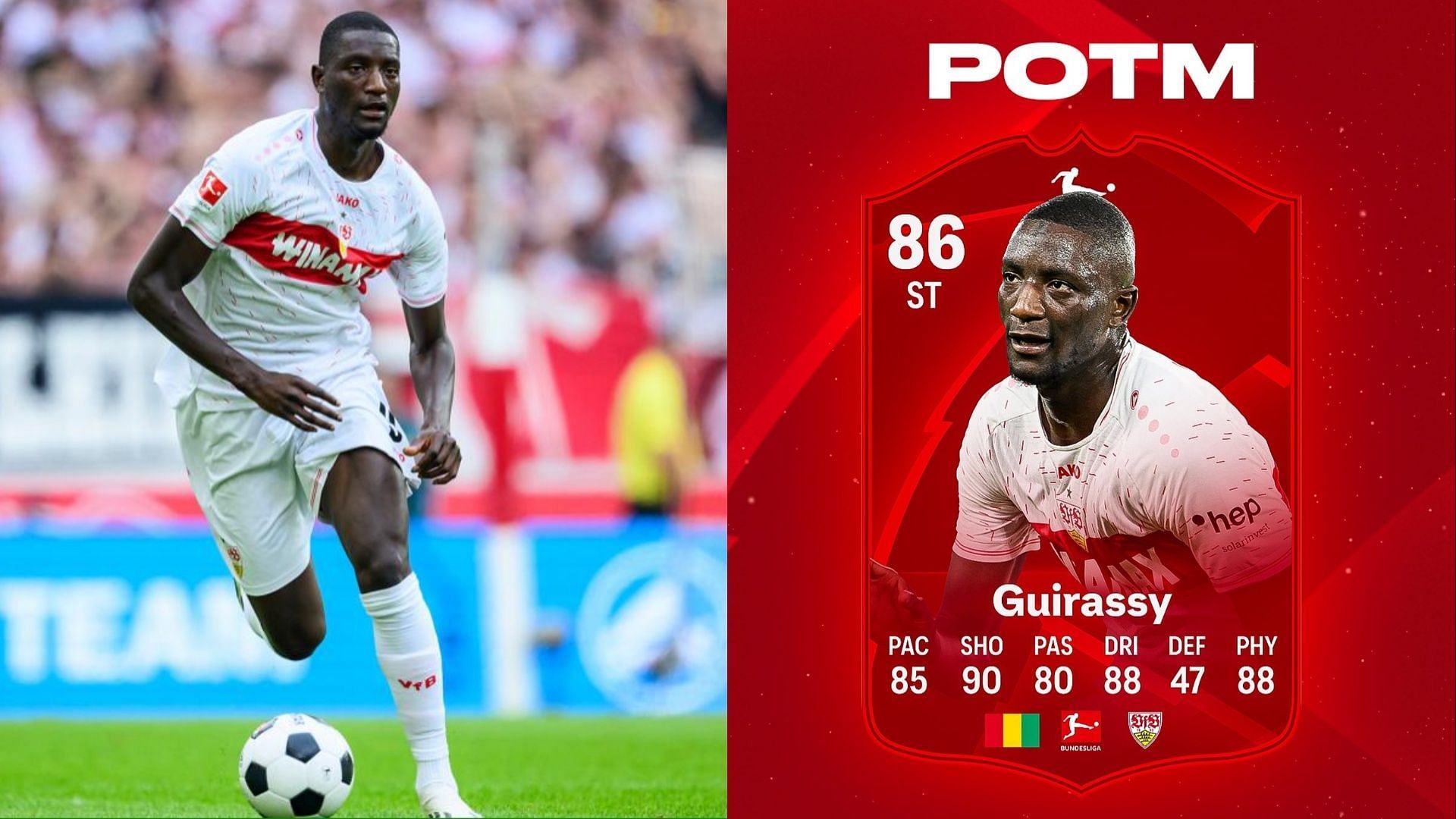 EA Sports FC 24 - Serhou Guirassy is Bundesliga Player Of The Month (POTM)  for September •