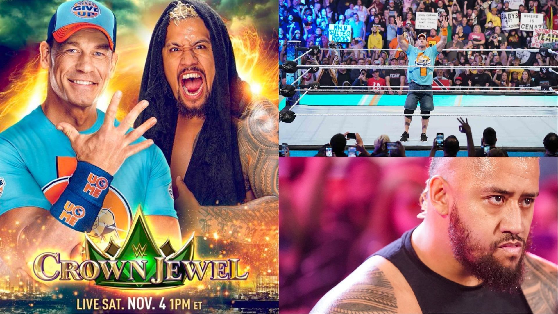John Cena vs. Solo Sikoa is official for WWE Crown Jewel 2023.