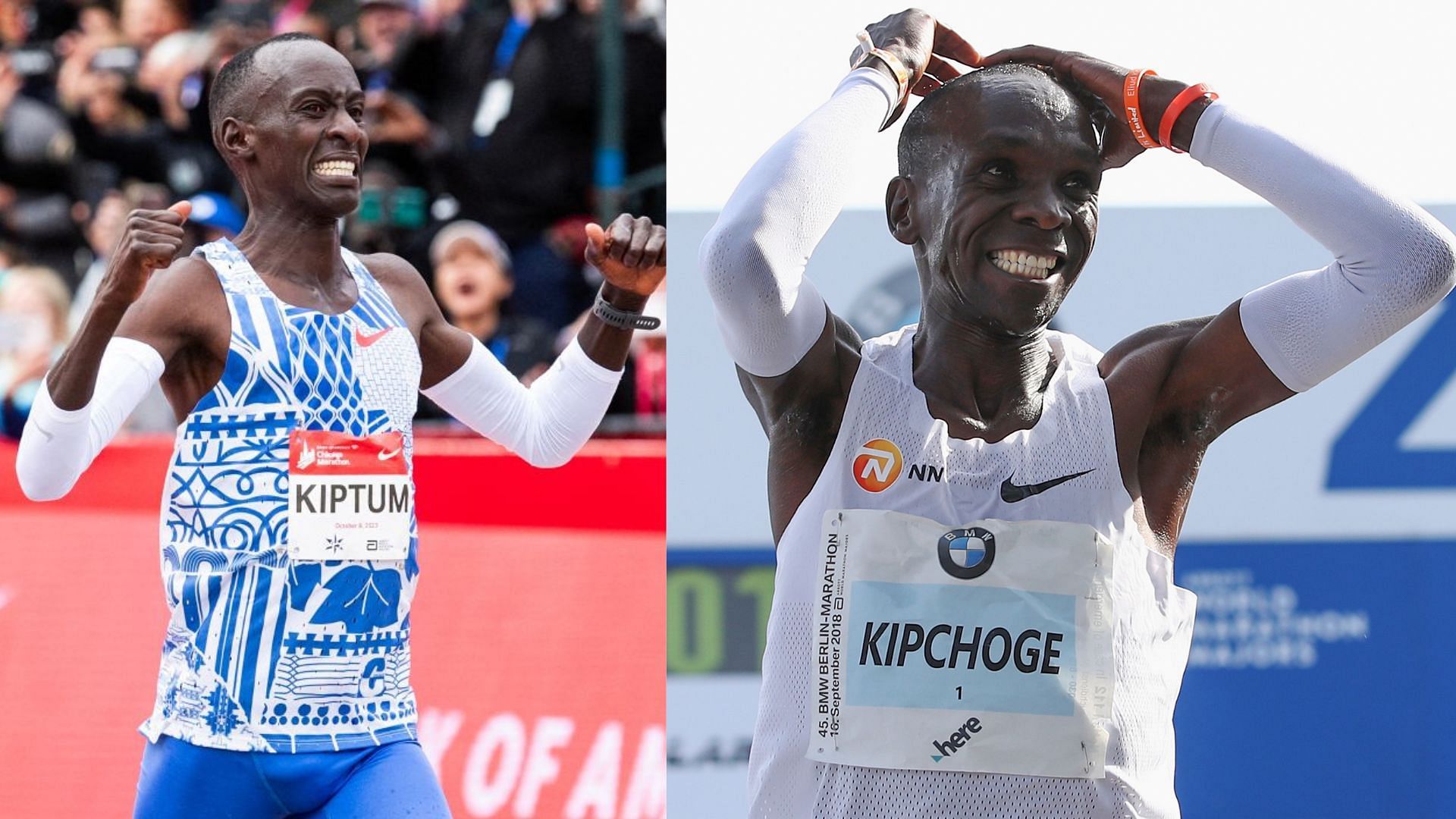 Kelvin Kiptum and Eliud Kipchoge (Image via Sportskeeda)