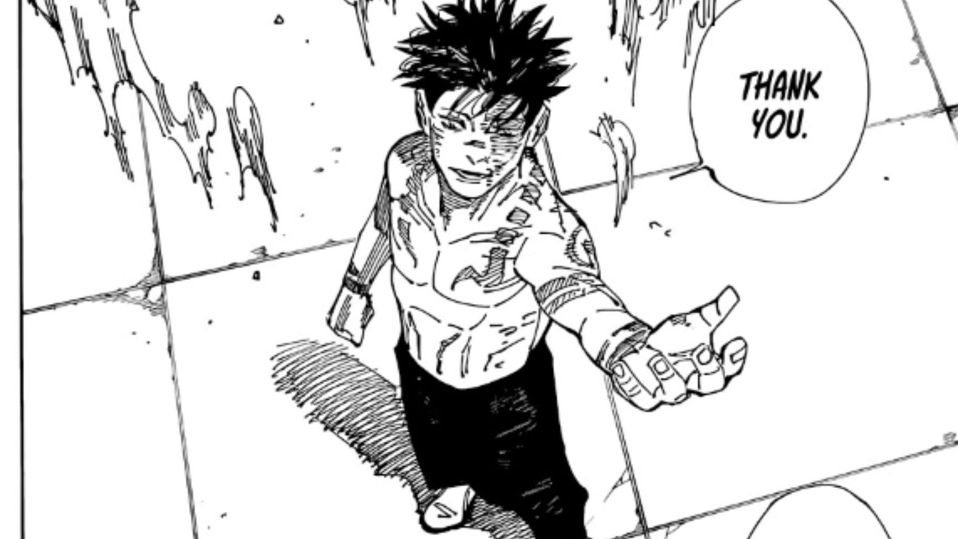 Sukuna using deception as shown in Jujutsu Kaisen manga (Image via Shueisha)