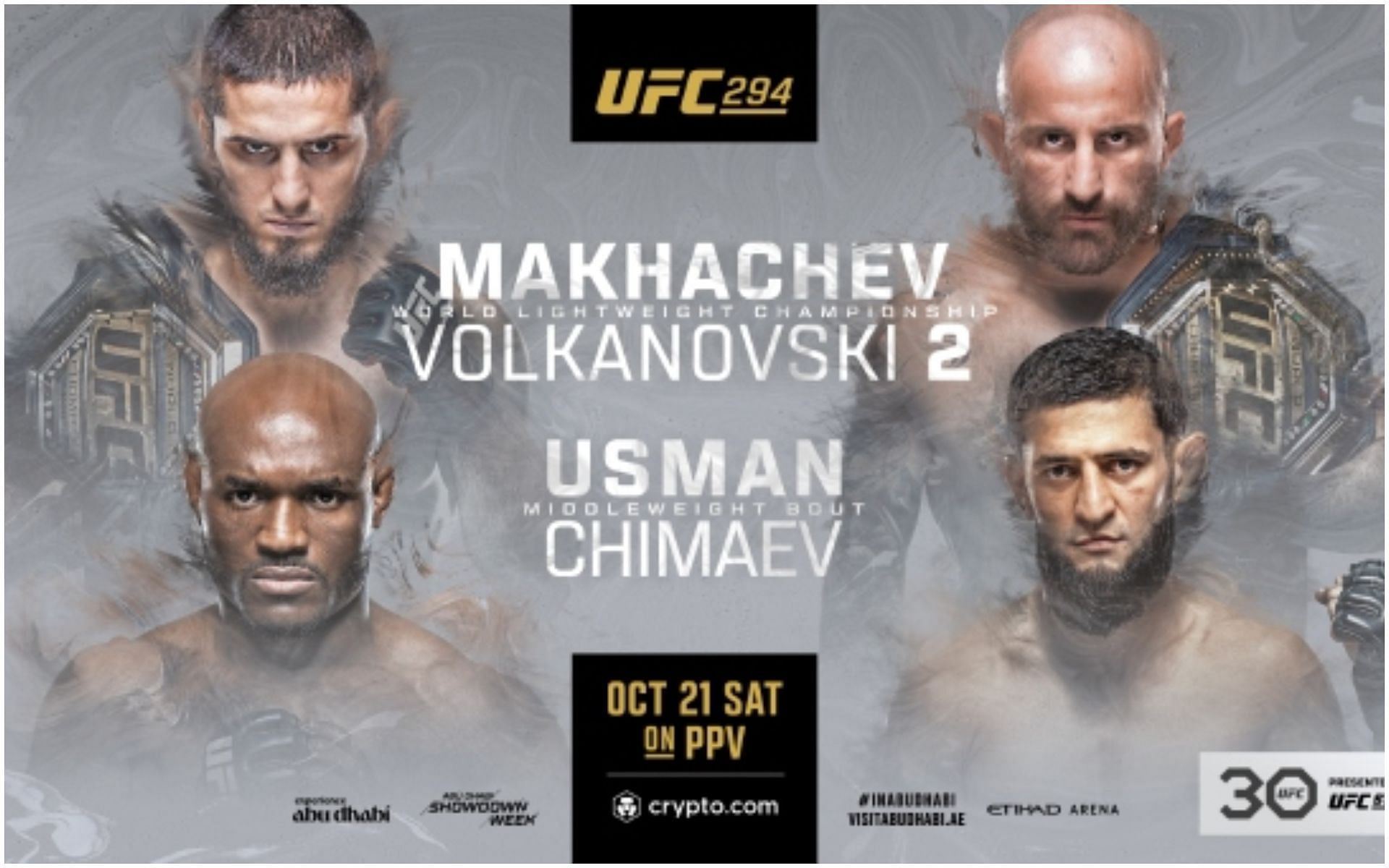 UFC 294: Islam Makhachev vs. Alexander Volkanovski 2