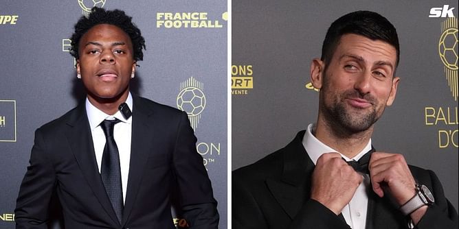 Novak Djokovic trolls YouTuber IShowSpeed at Ballon d'Or 2023 ceremony, calls himself a "new AC Milan star" after going unrecognized