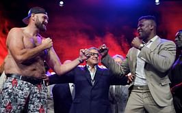 "Is he underestimating him?" - Tyson Fury's physique at Francis Ngannou face-off similar to time he 'went into depression'