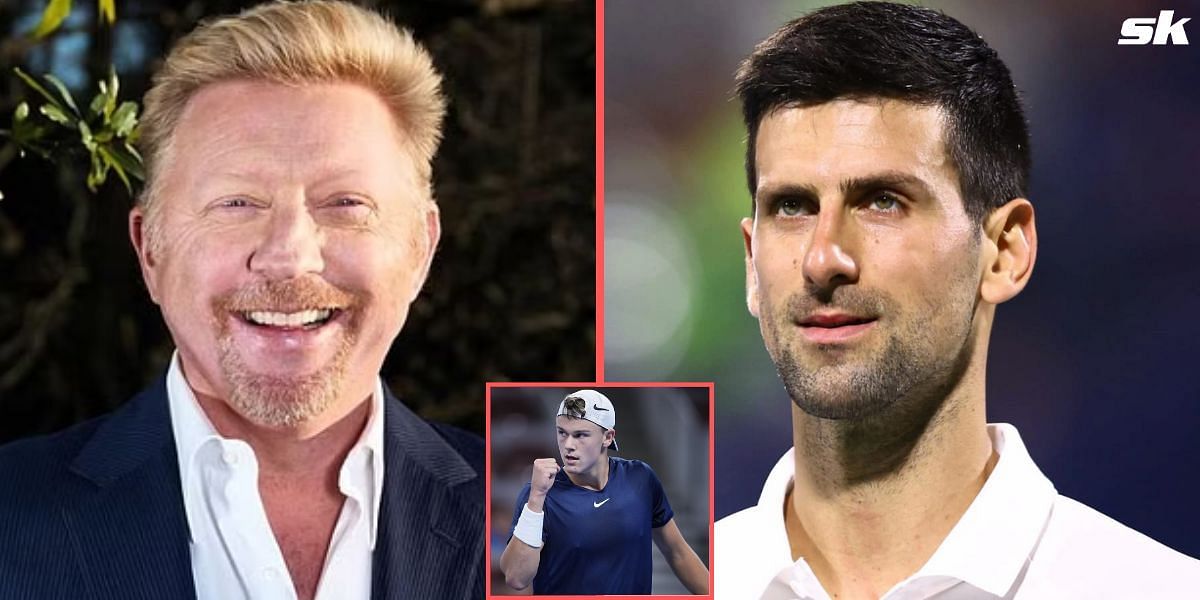 Boris Becker Holger Rune Novak Djokovic