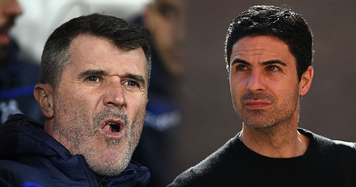 Roy Keane and Arsenal manager Mikel Arteta    