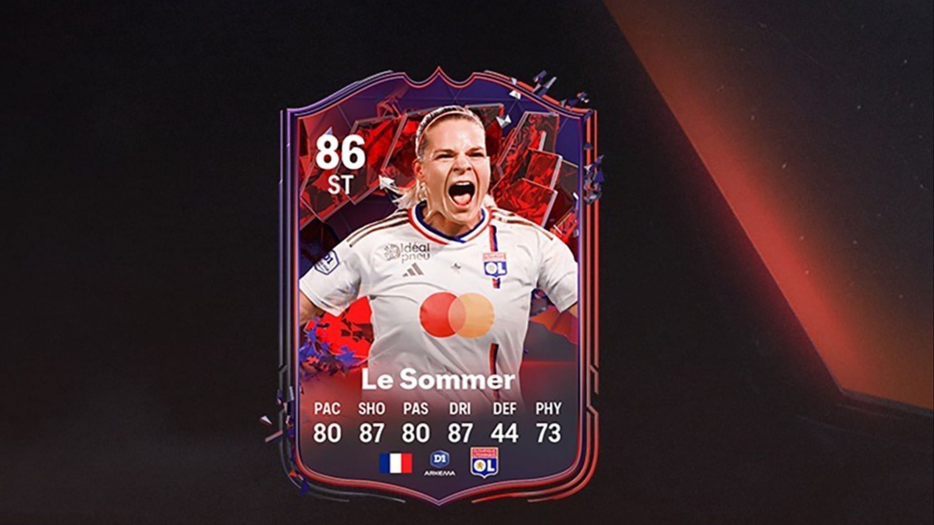 Eugenie Le Sommer Trailblazers SBC is now live in EA FC 24 (Image via EA Sports)