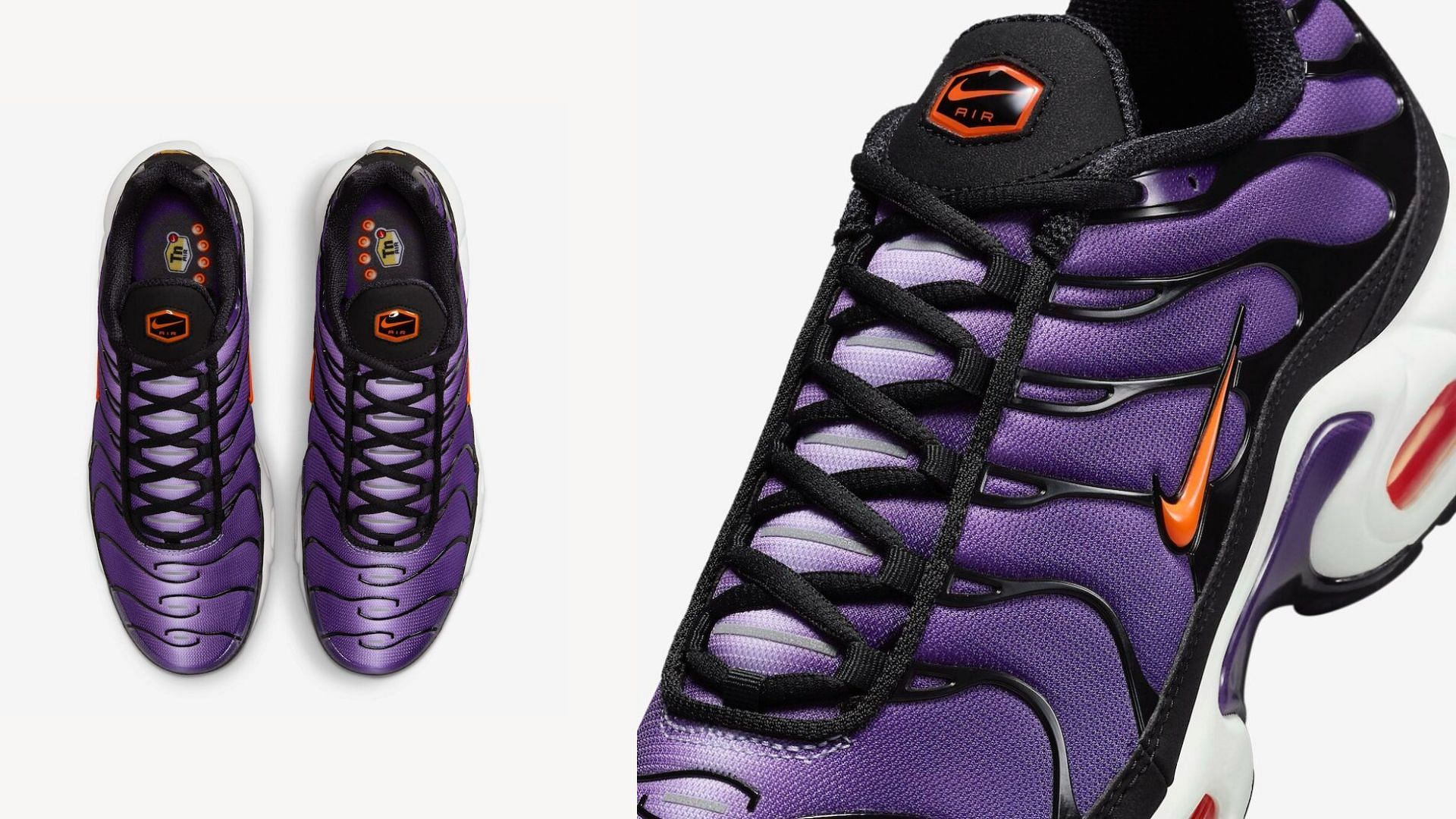 Take a closer look at the uppers of this Nike Air Max Plus shoe (Image via Nike)