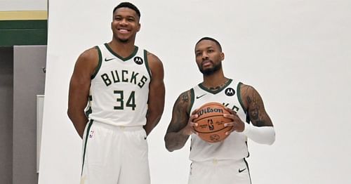 Milwaukee Bucks superstars Giannis Antetokounmpo and Damian Lillard