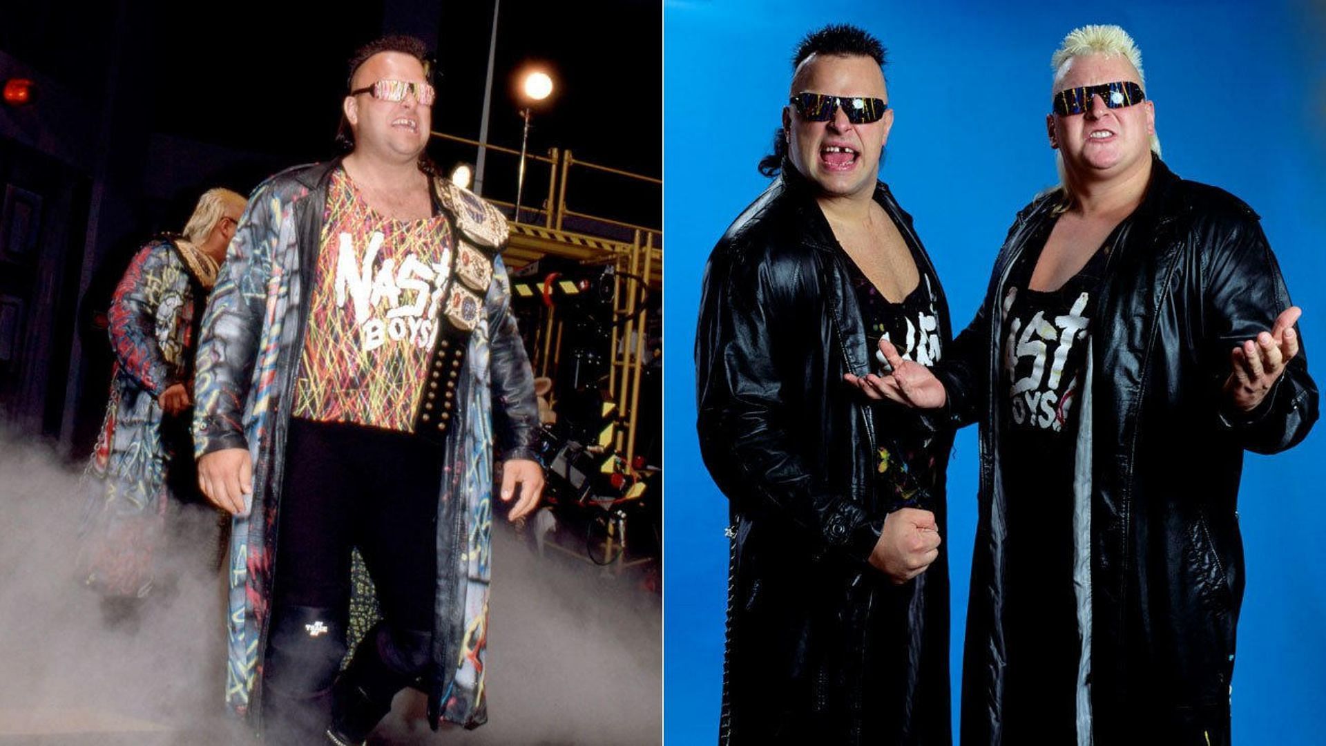 The Nasty Boys won tag titles in WCW and WWE