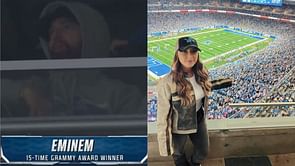 Spotted: Eminem, daughter Hailie Jade make rare appearance at Lions vs Panthers