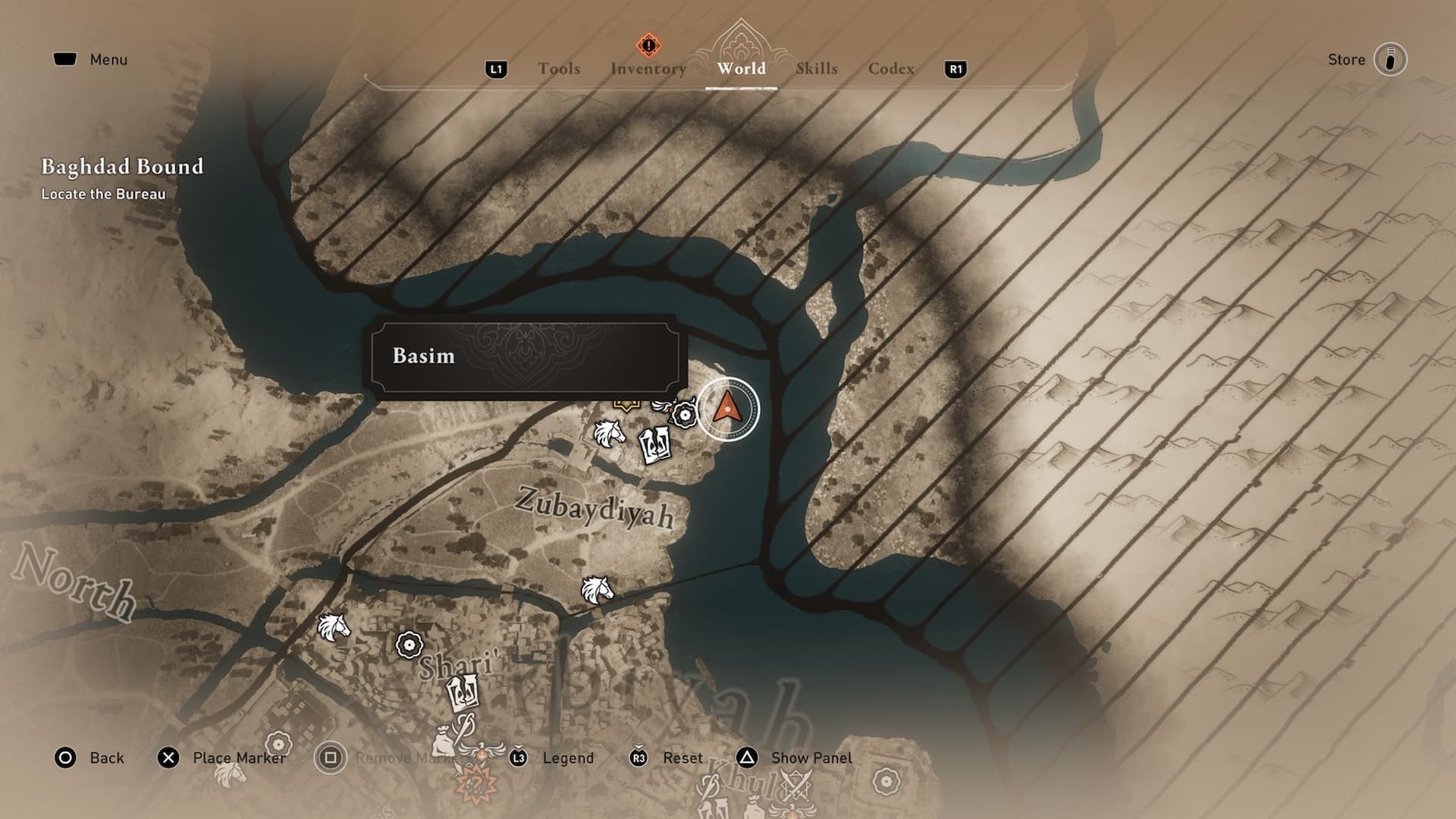 Head to this part of the map to solve the Enigma (Image via Ubisoft)