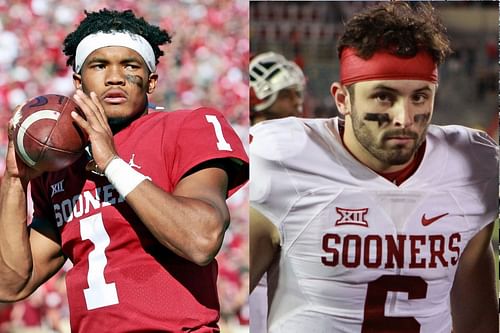 Kyler Murray (L) and Baker Mayfield are the two recent Oklahoma QB's to win the Heisman