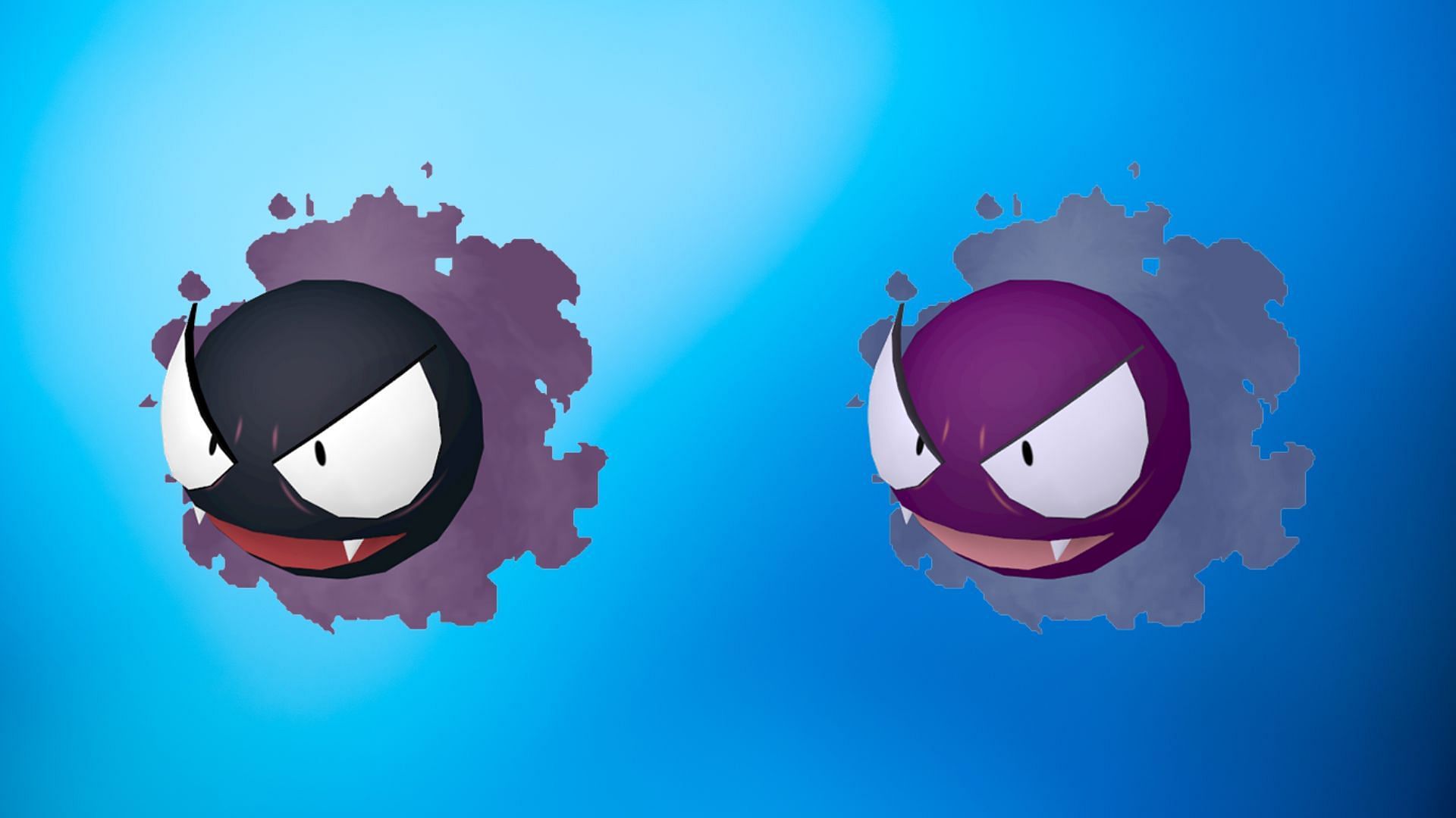 Regular and shiny Gastly (Image via TPC)