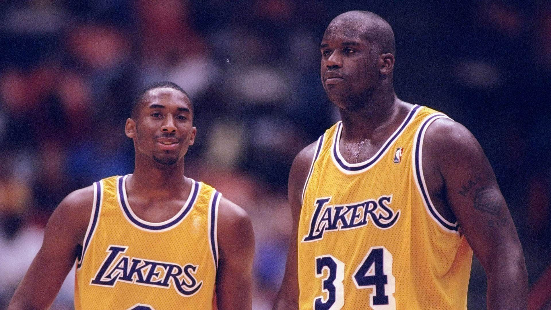 Kobe Bryant (left) and Shaquille O&#039;Neal (Photo: NBA.com)