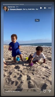 D'Angelo Russell's wife also shared a photo to Instagram