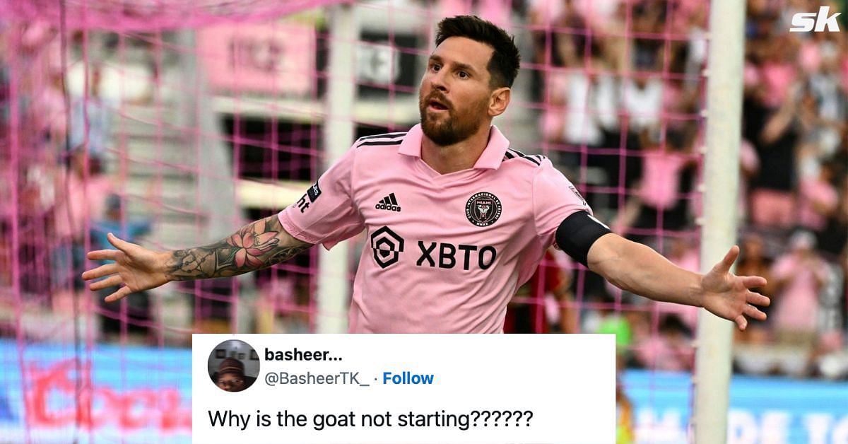 Fans lose their minds as Lionel Messi is benched by Inter Miami