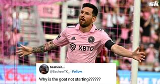 “Goodnight then”, "Wake me up when you sub in Messi" - Fans lose their minds as Lionel Messi is benched by Inter Miami