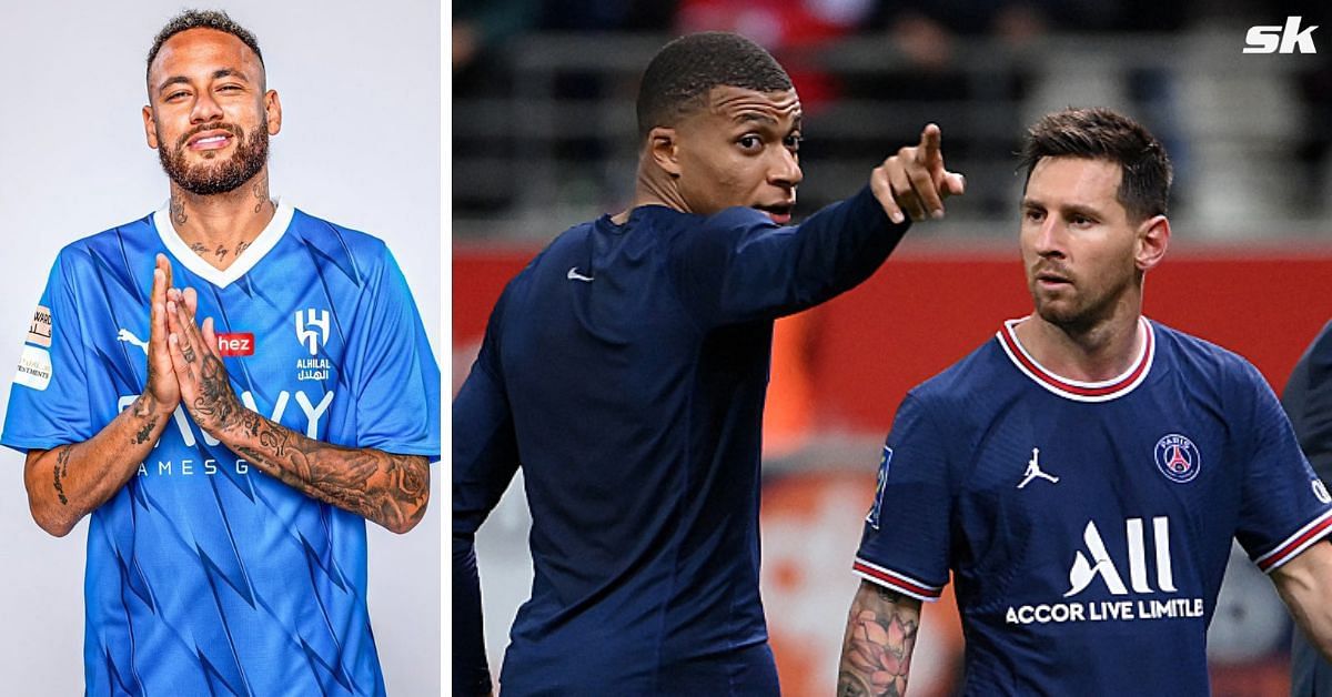 Lionel Messi and Kylian Mbappe are lined up as Neymar