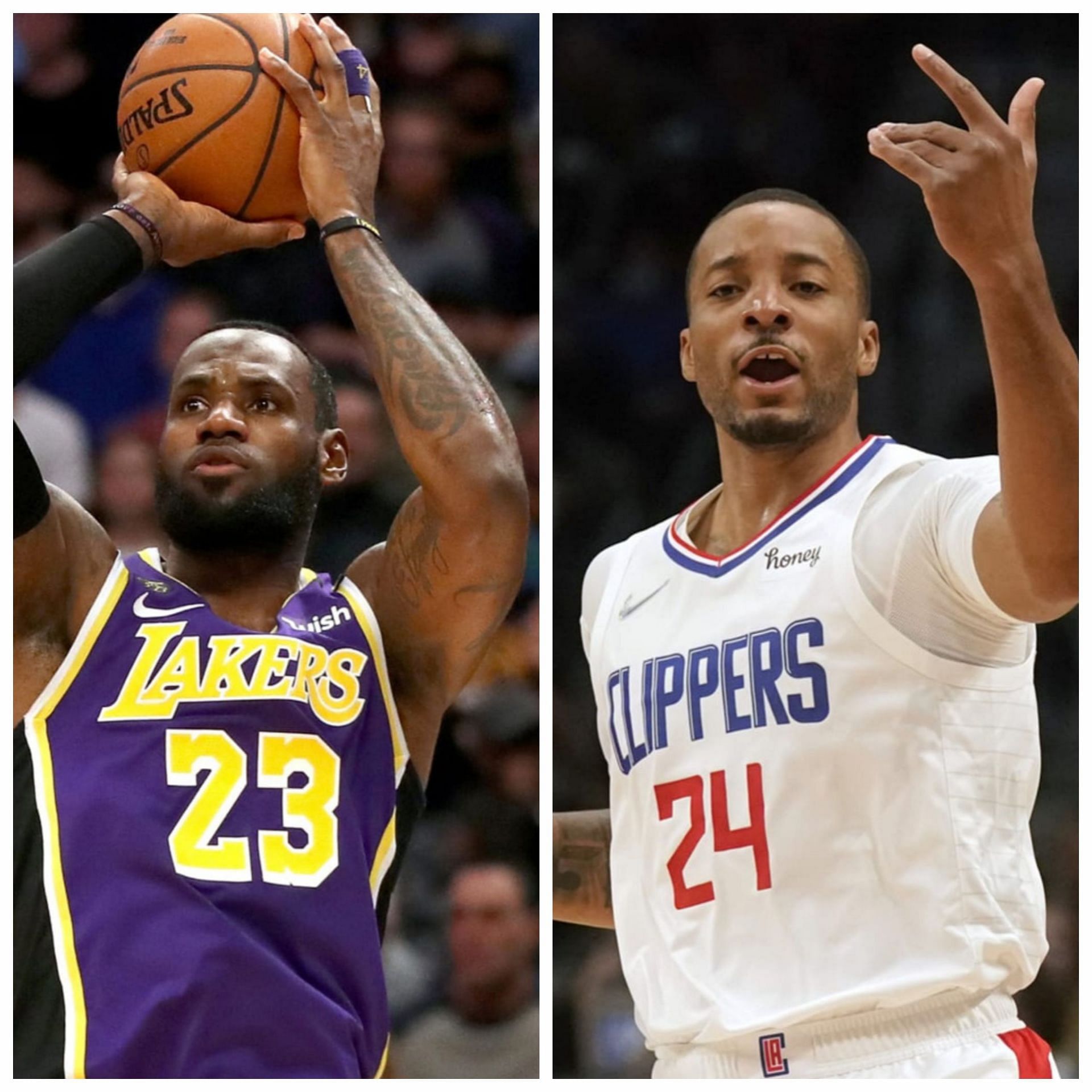 Norman Powell (R) describes LeBron James