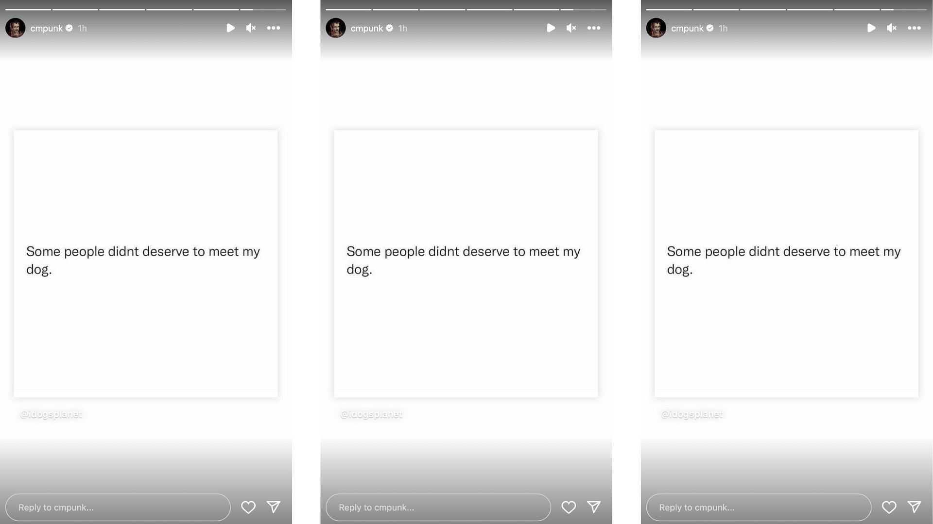 Punk shares an interesting message on Instagram.