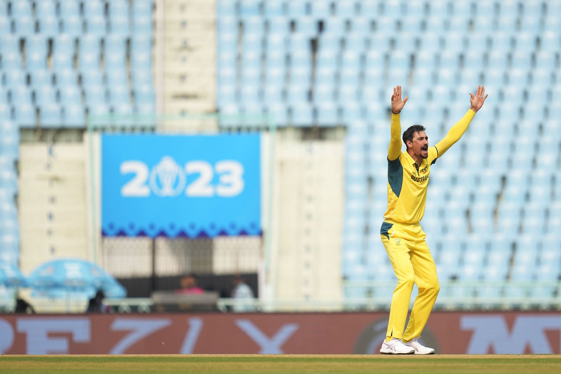 Mitchell Starc has picked up six wickets in Australia&#039;s first four games. [P/C: AP]