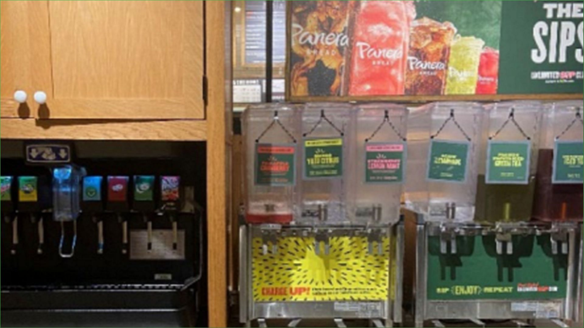 A picture of the Charged Lemonade dispensers from the store where Sarah Katz got her drink was attached along with the court filing (Image via Philadelphia Court of Common)