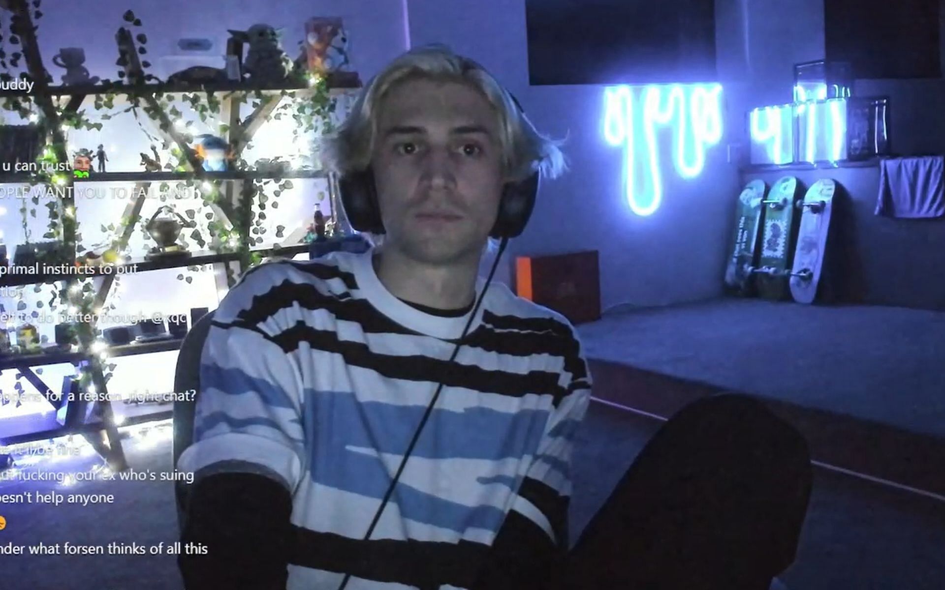 xQc got emotional while talking about his relationship (Image via xQc/Kick)