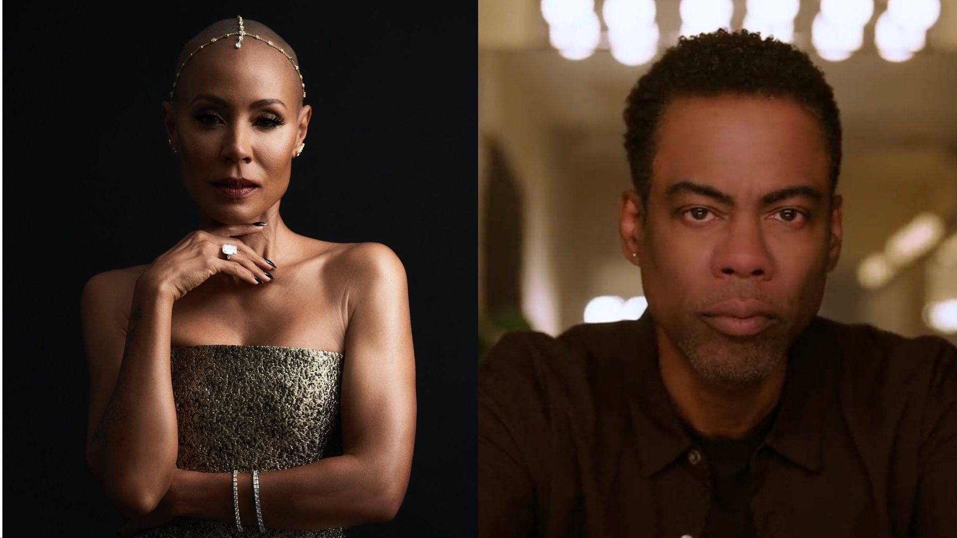 Jada Smith reveals Chris Rock once asked her out on a date. (Images via X/@jadapsmith &amp; @chrisrock)