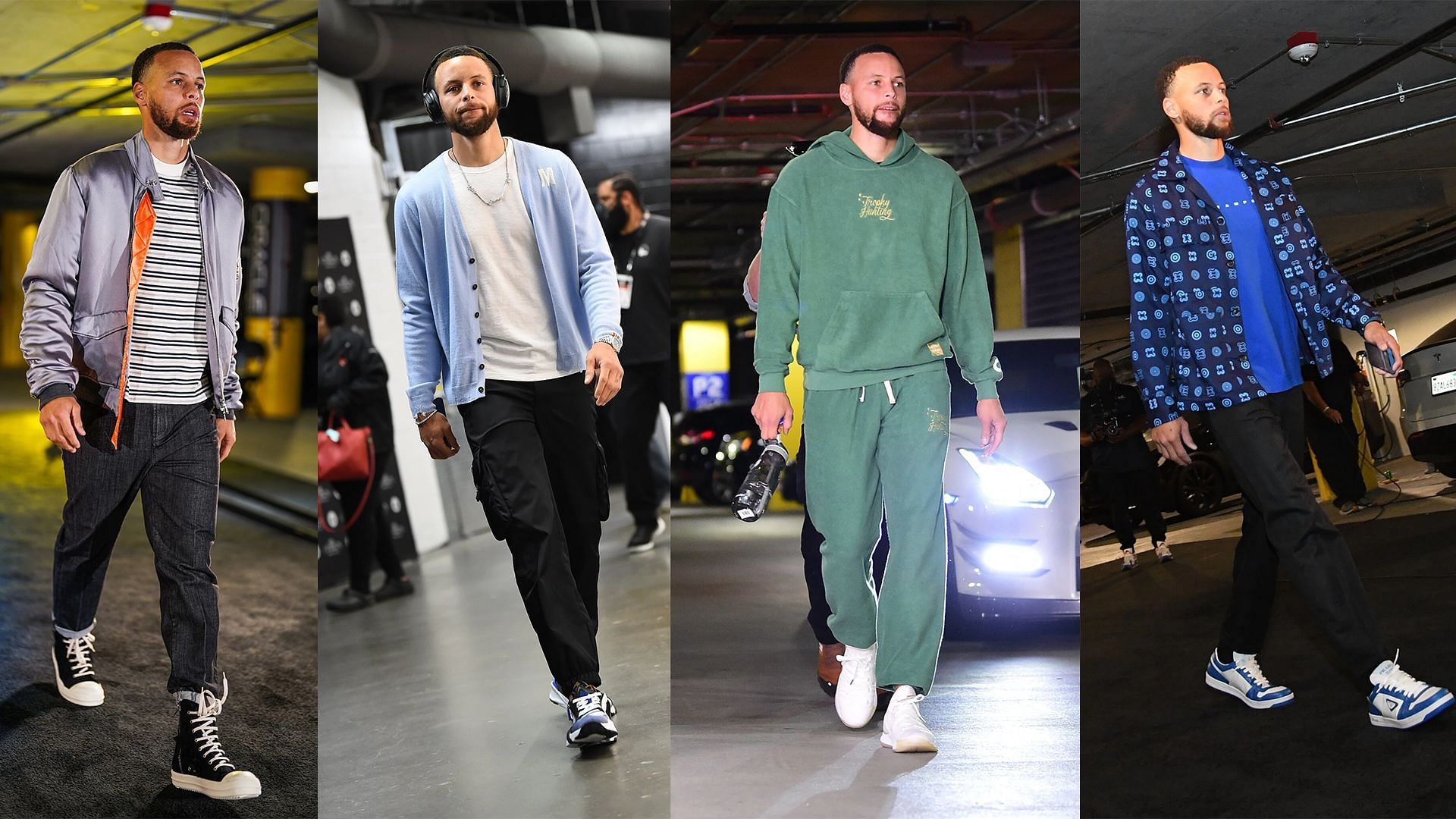 Steph Curry&#039;s many tunnel looks. (Photos: Instagram)