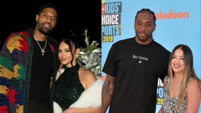 Kawhi Leonard and girlfriend Kishele Shipley turn up at Paul George's team bash before Clippers' 2023-24 season kicks off