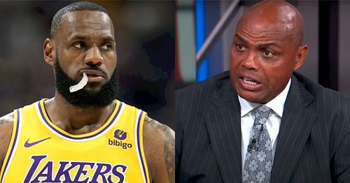 LA Lakers superstar forward LeBron James and NBA legend-turned-TNT analyst Charles Barkley