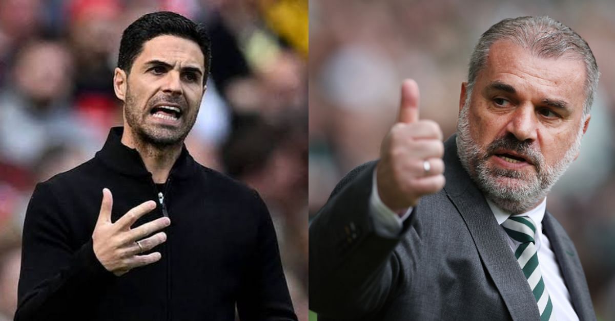 Arsenal manager Mikel Arteta and Tottenham Hotspur boss Ange Postecoglou