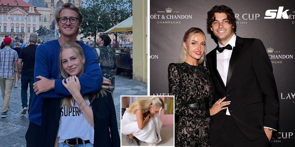 Taylor Fritz, Sebastian Korda&rsquo;s girlfriends Morgan Riddle &amp; Ivana Nedved visit a cat cafe in Shanghai