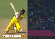 [Watch] David Warner's outrageous six off Haris Rauf hits the roof in AUS vs PAK 2023 World Cup clash
